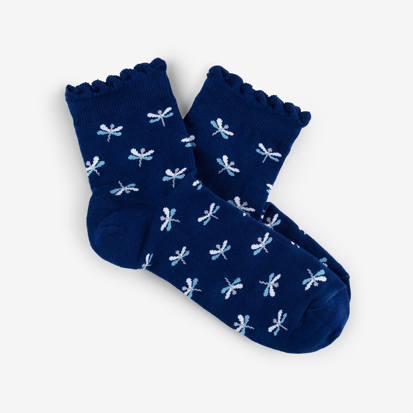 Dragonflies Frill Quarter Socks